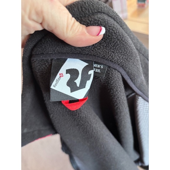 EUC: REDFOX MEN'S FLEECE ZIPPER JACKET~ SZ. LARGE ~ BLACK - Picture 5 of 5